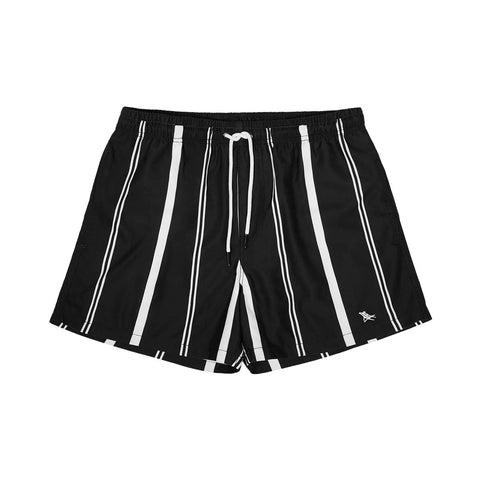 DOCK & BAY - Short de Bain  - Rayures Fines - Suit up - Noir / Blanc - sportium store