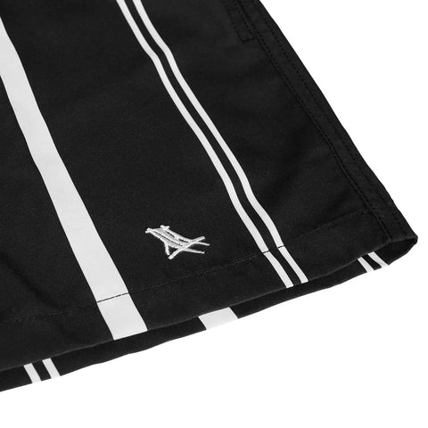 DOCK & BAY - Short de Bain  - Rayures Fines - Suit up - Noir / Blanc - sportium store