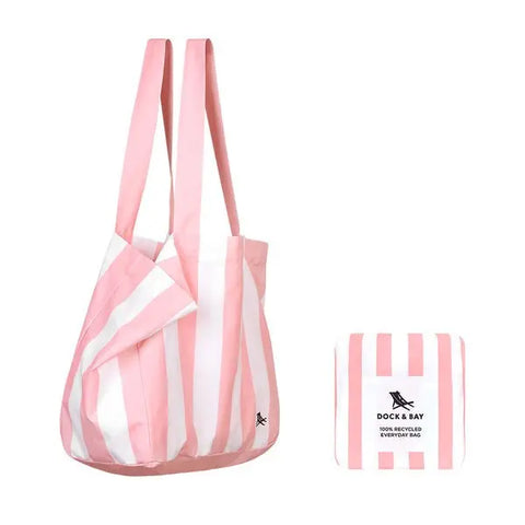 DOCK & BAY - Sac de Plage Pliable - Rose Malibu - sportium store