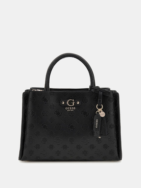 GUESS - Sac à Main - Gerty logo 4G pivoine - Noir sportium store