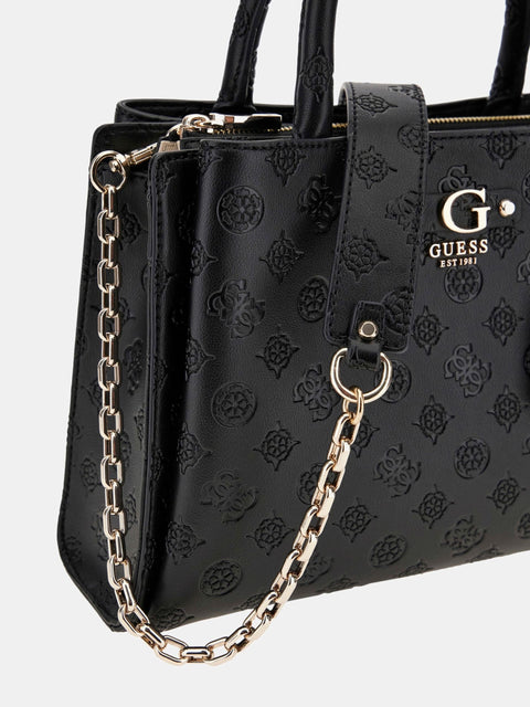 GUESS - Sac à Main - Gerty logo 4G pivoine - Noir sportium store