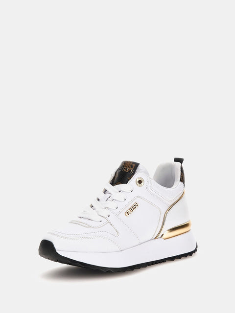 GUESS - Sneaker Kaddy Détails Logo - Blanc sportium store