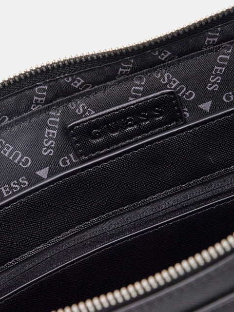 GUESS - Sac Business - Certosa Saffiano éco - Noir sportium store