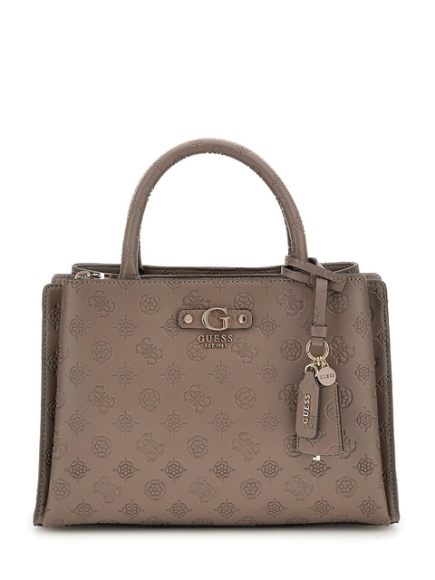 GUESS - Sac à Main - Gerty logo 4G pivoine - Dark taupe sportium store