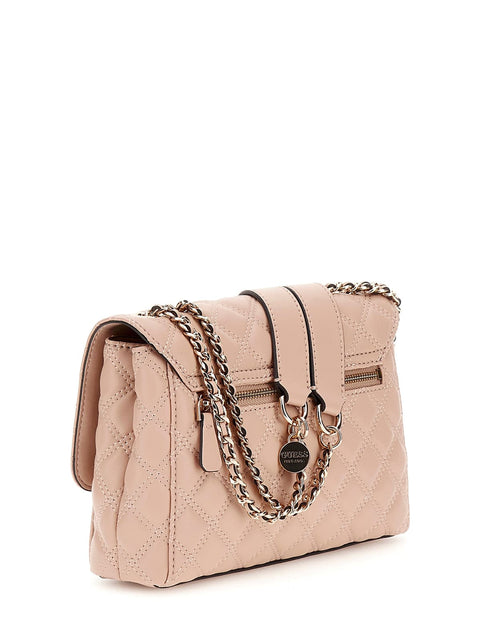 GUESS - Sac à bandoulière Giully surpiqué - Beige sportium store