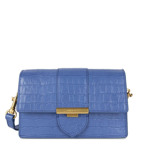 LANCASTER - Petit Sac Trotteur - CROCO ILY - bleu - sportium store