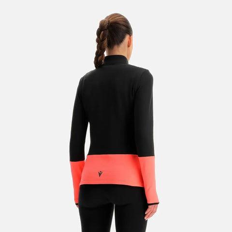 MACRON -  Sweat-Shirt - ERICA - Running - Noir Orange - sportium store