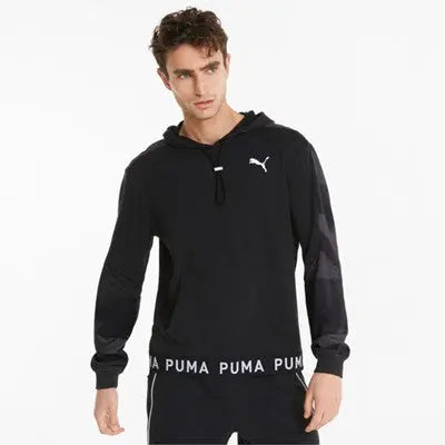 PUMA - Sweatshirt à Capuche - Manches Longues - TRAIN AOP HOODIE - Noir - sportium store